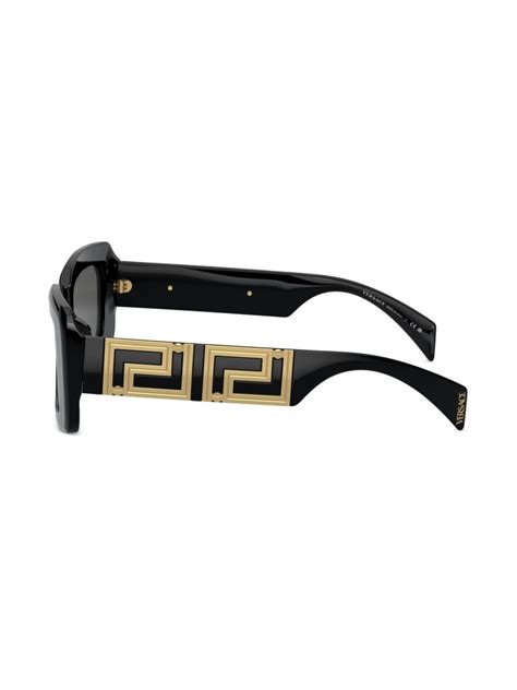 versace half square|Greca Sunglasses Black .